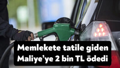 Bayramda otomobiliyle memleketine gitmek için ortalama 1.600 kilometre yol yapan
