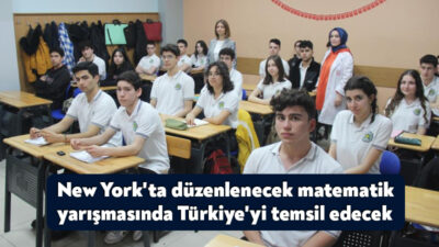 Kocaeli'de Uluslararası Amerika Copernicus Matematik Yarışması'nın ilk elemesine katılan lise