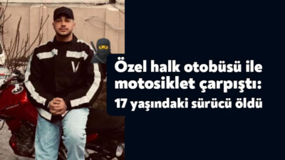 Kocaeli’nin Derince ilçesinde özel halk otobüsü ile motosiklet çarpıştı. Feci
