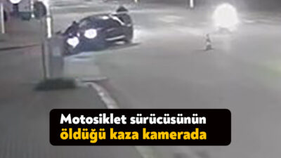 Kartepe'de hafif ticari araçla çarpıştıktan sonra sürüklenerek yön levhasına çarpan