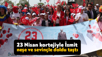 İzmit Belediyesinin 23 Nisan Ulusal Egemenlik ve Çocuk Bayramı kortejinde