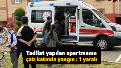 Kartepe'de 3 katlı apartmanın çatı katında tadilat işlemleri esnasında çıkan
