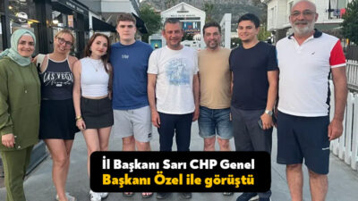CHP Kocaeli İl Başkanı Bülent Sarı, tatil için gittiği