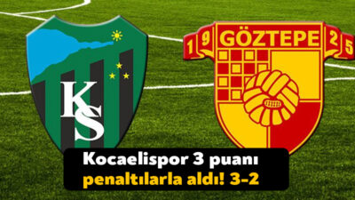 Kocaelispor, evinde konuk ettiği Göztepe'yi Candeias’ın penaltıdan attığı 3 golle
