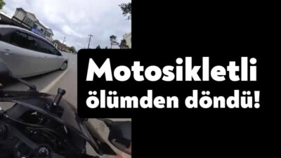 Kocaeli'nin Kartepe ilçesinde spor salonuna gittiği sırada otomobile çarpan motosiklet