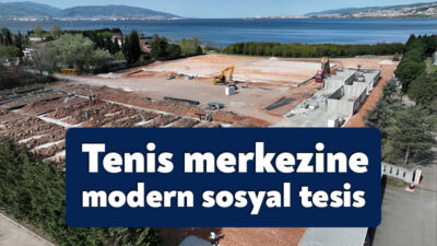 17 dönümlük alanda inşa çalışmaları başlayan dünya standartlarındaki tenis merkezinin