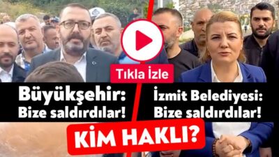 Bugün sabah saatlerinde Kocaeli Büyükşehir Belediyesi ile İzmit Belediyesi çalışanları