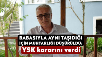Kocaeli'nin İzmit ilçesinde muhtarlık seçimini kazanan Hasan Erdöl, seçimin iptal