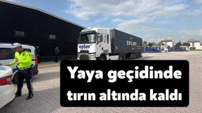 Kocaeli’nin Kartepe ilçesinde yaya geçidinde tırın altında kalan bir kişi