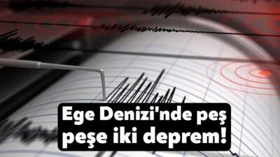 Afet ve Acil Durumu Yönetim Başkanlığı Ege Denizi'nde üst üste