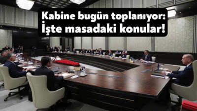 31 Mart'ta yapılan yerel seçimlerin ardından Kabine Toplantısı bugün Ankara'da