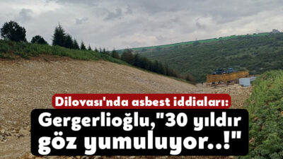 Dilovası'nda Kocaeli Büyükşehir Belediyesi tarafından yapılmakta olan yol çalışmasıyla birlikte