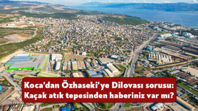 Dilovası'nda yapımı devam eden yol çalışmasında bazı ölümcül maddeler çevreye