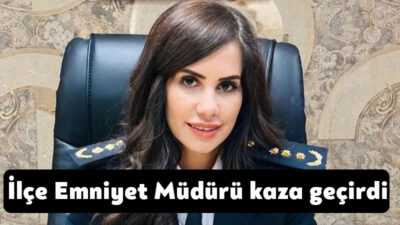 Derince İlçe Emniyet Müdürü Şaheser Şen kaza geçirdi.