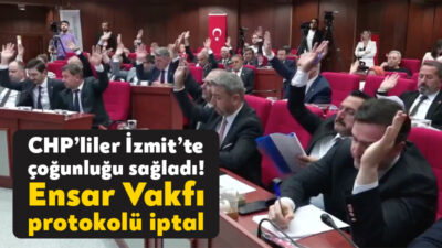 İzmit’te yönetimin çoğunluğu elde ettiği yeni dönemin ilk meclis toplantısı