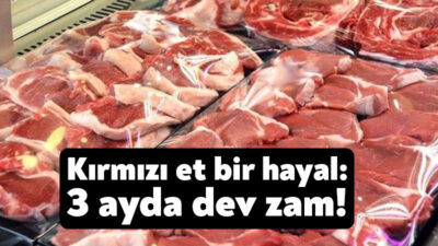 Türkiye'de artan kırmızı et fiyatları vatandaşa proteini unutturdu. Son bir