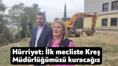 Şirintepe Mahallesi Ekopark içerisinde bugün itibariyle başlayan kreş çalışmalarını inceleyen