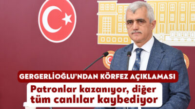 DEM Parti Kocaeli Milletvekili Ömer Faruk Gergerlioğlu TBMM'de Kocaeli Körfezi'ndeki