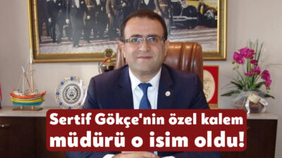Yerel seçimlerde Derince Belediye Başkanlığı'na seçilen Sertif Gökçe'nin özel kalem