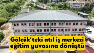 Gölcük Koray Aydın Parkı mevkiinde bulunan atıl haldeki kalıcı iş