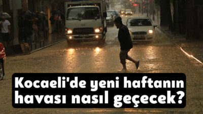 Meteoroloji Genel Müdürlüğü yeni haftada Kocaeli'nin hava tahmin raporunu yayınladı.