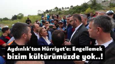 Kocaeli Büyükşehir Belediyesi Genel sekreter Yardımcısı Hasan Aydınlık Tavşantepe'de yaşanan