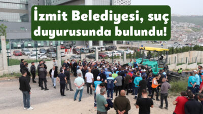 İzmit Belediyesi Kocaeli Şehir Hastanesi'ndeki Tavştantepe'de yaşananlarla ilgili olarak suç