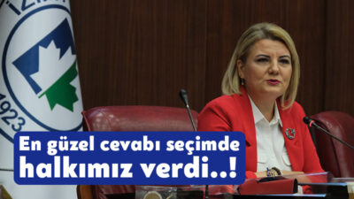 İzmit Belediyesi’nin ilk meclis toplantısında konuşan Fatma Kaplan Hürriyet, “Geçmiş