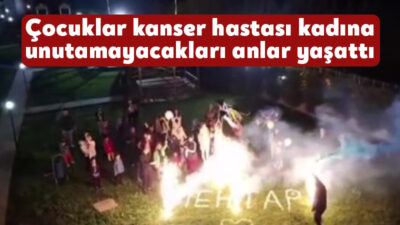 Kocaeli'de mide kanseri ile mücadele eden komşularının moralini düzeltmek için