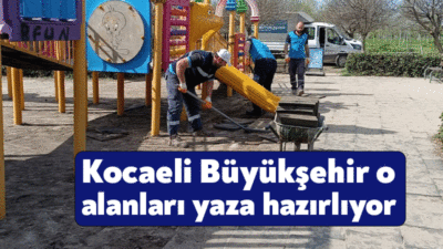 Büyükşehir ekipleri yaklaşan yaz aylarında çocukların hoşça vakit geçirecekleri parklarda