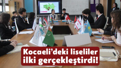 Kocaeli'de lise öğrencileri, Türk Devletleri Teşkilatı'ndaki sorunları çözüme kavuşturmak için