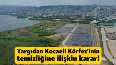 Kocaeli Büyükşehir Belediyesi’nin İzmit Körfezi’nin temizlenmesine yönelik projesinin durdurulması için