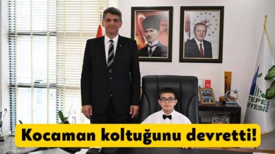 Kartepe Belediye Başkanı Av.M.Mustafa Kocaman, koltuğunu 23 Nisan Ulusal Egemenlik