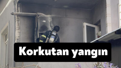 Kocaeli’nin Darıca ilçesinde 3 katlı binanın balkonda bulunan kombide çıkan