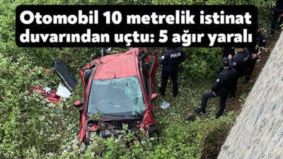 Kocaeli'nin Gebze ilçesinde su birikintisine girdikten sonra kontrolden çıktığı iddia