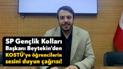 Saadet Partisi Kocaeli Gençlik Kolları Başkanı Furkan Beytekin Kocaeli Sağlık