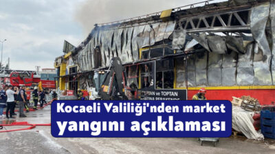 Kocaeli Valiliği bugün öğlen saatlerinde 42 Evler bölgesinde yaşanan yangınla