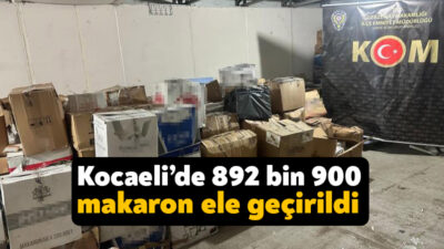 Kocaeli’nin Gebze ve Darıca ilçelerinde polis ekiplerince yapılan operasyonlarda 892