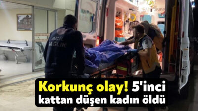 İzmit'te 92 yaşındaki Nebahat Altıparmak, yaşadığı apartmanın 5. katından düşerek