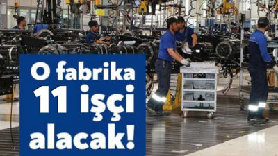 İzmit Alikahya’da kurulu Brisa Bridgestone fabrikası 11 işçi alımı yapacak.