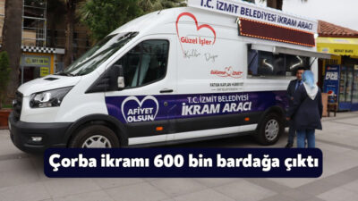 İzmit Belediyesi, Sosyal Destek Hizmetleri Müdürlüğü bünyesinde gerçekleştirdiği ücretsiz çorba