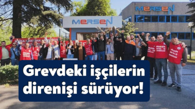 Kocaeli Gebze ve İzmir'deki MERSEN fabrikasındaki grev birinci ayını geride
