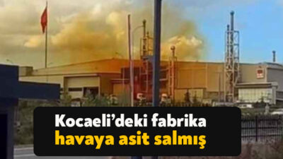 Kocaeli’de bir fabrikadan yayılan turuncu duman ile ilgili Çevre Mühendisleri