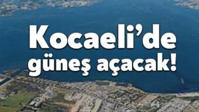 Meteoroloji Genel Müdürlüğü Kocaeli’nin yeni haftadaki hava durumunu paylaştı. Meteorolojinin