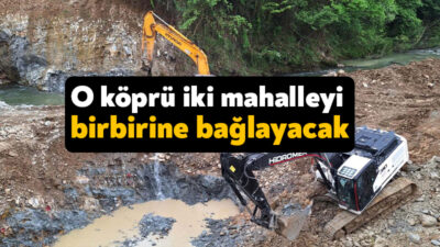 Kocaeli Büyükşehir Belediyesi Körfez Duraklı Mahallesi ile Alihocalar Mahallesi'ni ayırmakta