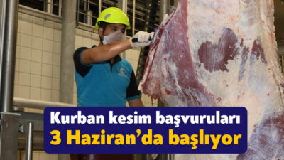Büyükşehir Belediyesi’nin İzmit Mezbahasında kurban kestirmek isteyen vatandaşlar 3 Haziran'dan