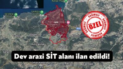Kandıra Babaköy Mahallesi’nde yer alan Kerpe bölgesinde büyük bir arazi