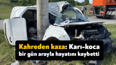 Kocaeli'nin Kandıra ilçesinde dün meydana trafik kazasında hayatını kaybeden kadının