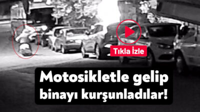 Kocaeli’nin Gebze ilçesinde motosikletli 2 saldırgan tabanca ile 4 katlı