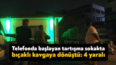 Kocaeli'nin Körfez ilçesinde 2 aile arasında telefonda başlayan tartışma sokağın